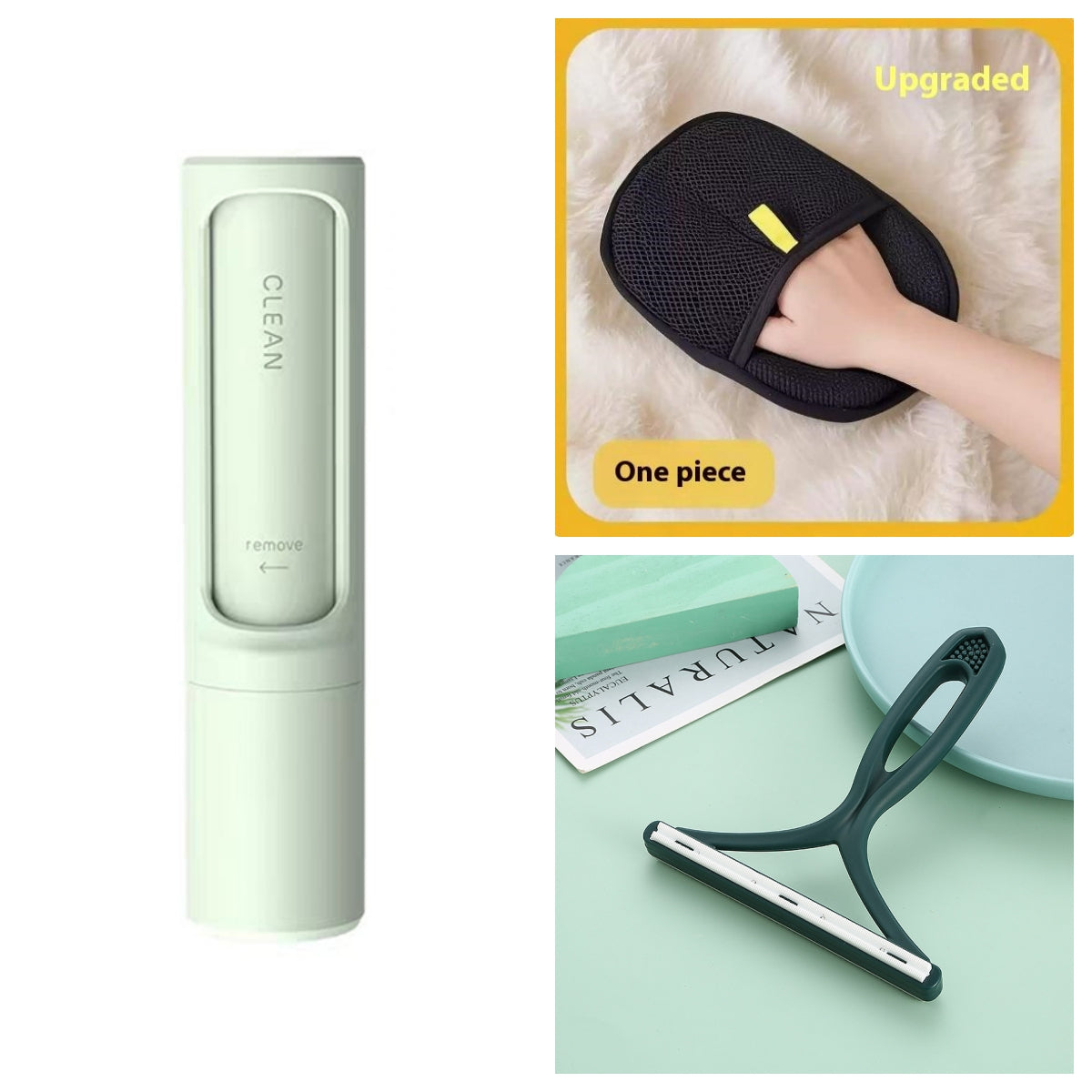 Pet Hair Remover Brush Quick Self Cleaning Lint Roller for Home & Car